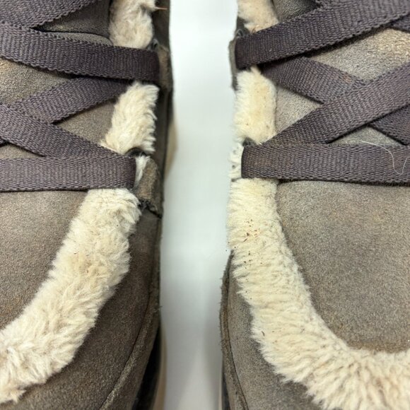 Timberland women's Kenniston Muk Tall winter boots 9.5 grey suede faux fur - Picture 4 of 13